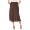 image:imageVince Camuto Circular Midi Pullon SkirtRich Chocolate