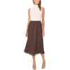 image:imageVince Camuto Circular Midi Pullon SkirtRich Chocolate