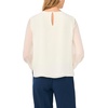 image:imageVince Camuto Gathered Crew Neck Long Sleeve BlouseToasted Ivory