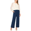 image:imageVince Camuto Gathered Crew Neck Long Sleeve BlouseToasted Ivory