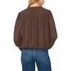image:imageVince Camuto Long Sleeve Bubble Hem with SplitNeck and Two TiesRich Chocolate