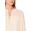 image:imageVince Camuto Long Sleeve Bubble Hem with SplitNeck and Two TiesSand Drift