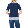 image:imageVince Camuto Short Sleeve Crew Neck TwoferClassic Navy