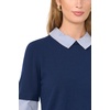 image:imageVince Camuto Short Sleeve Crew Neck TwoferClassic Navy