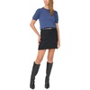 image:imageVince Camuto Short Sleeve Puff Sleeve Crew NeckBlueberry Smoke