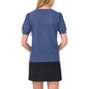 image:imageVince Camuto Short Sleeve Puff Sleeve Crew NeckBlueberry Smoke