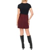 image:imageVince Camuto Womens Buckle Mini SkirtBurgundy