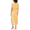 image:imageVince Camuto Womens Floral Short Sleeve Four Tier Layered Midi Dress with VNeckGolden