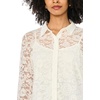 image:imageVince Camuto Womens Lace Long Sleeve Collared Button Down Knit BlouseNew Ivory