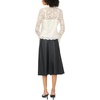 image:imageVince Camuto Womens Lace Long Sleeve Collared Button Down Knit BlouseNew Ivory