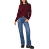 image:imageVince Camuto Womens Long Sleeve Center Front Seam Cozy SweaterWine