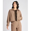 image:imageVince Camuto Womens Long Sleeve Collared Bubble Front Zip JacketFall Camel