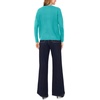 image:imageVince Camuto Womens Long Sleeve Extend Shoulder Center Facing Seam Cozy SweaterSweaterBrilliant Aqua