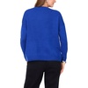 image:imageVince Camuto Womens Long Sleeve Extend Shoulder Center Facing Seam Cozy SweaterSweaterCobalt Sea
