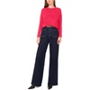 image:imageVince Camuto Womens Long Sleeve Extend Shoulder Center Facing Seam Cozy SweaterSweaterDeep Pink