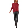 image:imageVince Camuto Womens Long Sleeve Extend Shoulder Center Facing Seam Cozy SweaterSweaterEarth Red