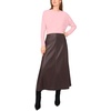 image:imageVince Camuto Womens Long Sleeve Extend Shoulder Center Facing Seam Cozy SweaterSweaterPrism Pink