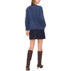image:imageVince Camuto Womens Long Sleeve Extend Shoulder Center Facing Seam Cozy SweaterSweaterSteel Blue
