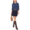 image:imageVince Camuto Womens Long Sleeve Extend Shoulder Center Facing Seam Cozy SweaterSweaterSteel Blue