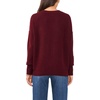 image:imageVince Camuto Womens Long Sleeve Extend Shoulder Center Facing Seam Cozy SweaterSweaterWine