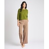 image:imageVince Camuto Womens Mid Sleeve Elbow Length Sleeve Crew Neck SweaterPesto