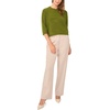 image:imageVince Camuto Womens Mid Sleeve Elbow Length Sleeve Crew Neck SweaterPesto