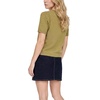 image:imageVince Camuto Womens Short Sleeve Contrast Neck SweaterAvocado