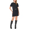 image:imageVince Camuto Womens Short Sleeve Contrast Neck SweaterRich Black