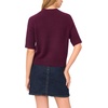 image:imageVince Camuto Womens Short Sleeve Raglan Mock Neck SweaterPickled Beet