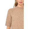 image:imageVince Camuto Womens Short Sleeve Raglan Mock Neck SweaterTaupe