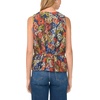 image:imageVince Camuto Womens Sleeveless Pleated Waist Button Down TankClassic Navy