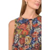 image:imageVince Camuto Womens Sleeveless Pleated Waist Button Down TankClassic Navy