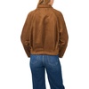 image:imageVince Camuto Womens Suede Raglan Sleeve Zipper Front JacketToasted