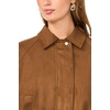 image:imageVince Camuto Womens Suede Raglan Sleeve Zipper Front JacketToasted