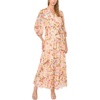 image:imageVince Camuto Three Teir Button Bodice Maxi DressSand Drift