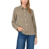image:imageVince Camuto Womens Long Sleeve Collared Button Up Blouse with Flap PocketsEmerald Leaf