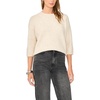 image:imageVince Camuto Womens Mid Sleeve Elbow Length Sleeve Crew Neck SweaterMalted