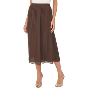 image:imageVince Camuto Circular Midi Pullon SkirtRich Chocolate