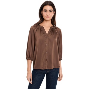 image:imageVince Camuto Raglan Sleeve ButtonDown BlouseCocoa