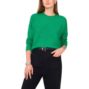 image:imageVince Camuto Womens Long Sleeve Center Front Seam Cozy SweaterElectric Green